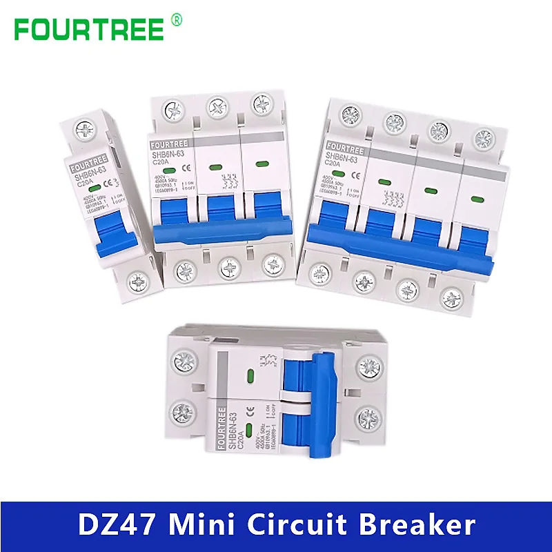 Generic 1/2/3/4 Pole Din Rail Mini Circuit Breaker Household Air Switch