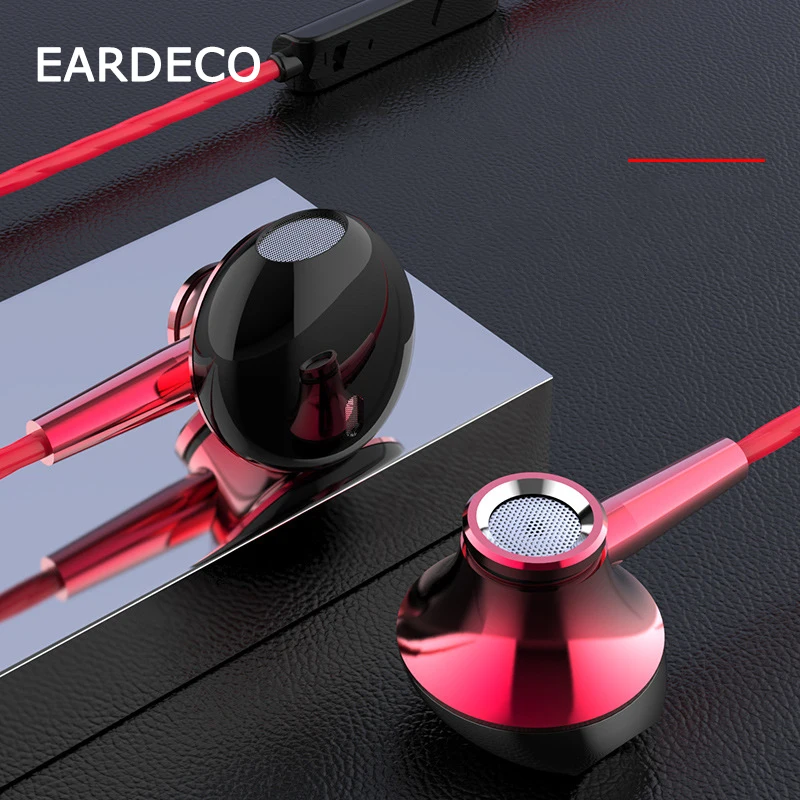 Проводные наушники EARDECO для телефона 3 5 мм наушники-вкладыши стереонаушники