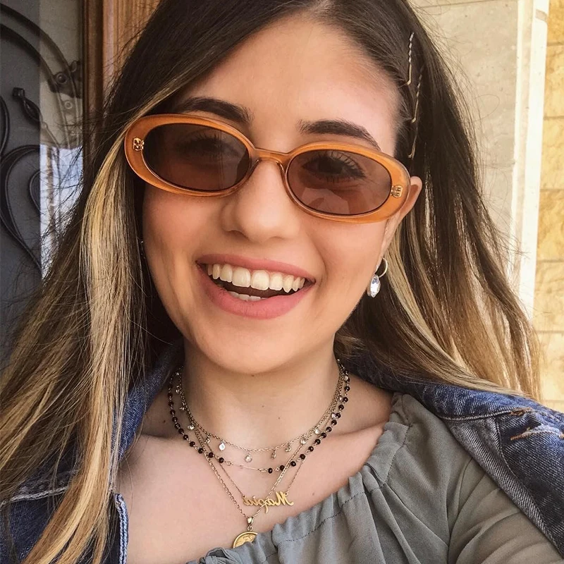 Солнцезащитные очки в винтажном стиле для мужчин и женщин небольшие овальные