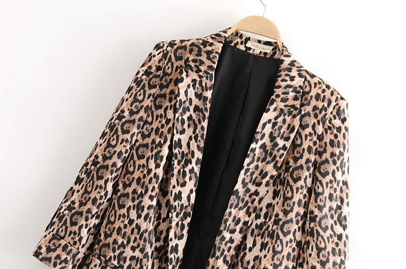

WOMEN'S Dress INS Hot Selling 2018 Autumn Clothing Leopord Pattern Fashion Casual Suit Jacket Women's