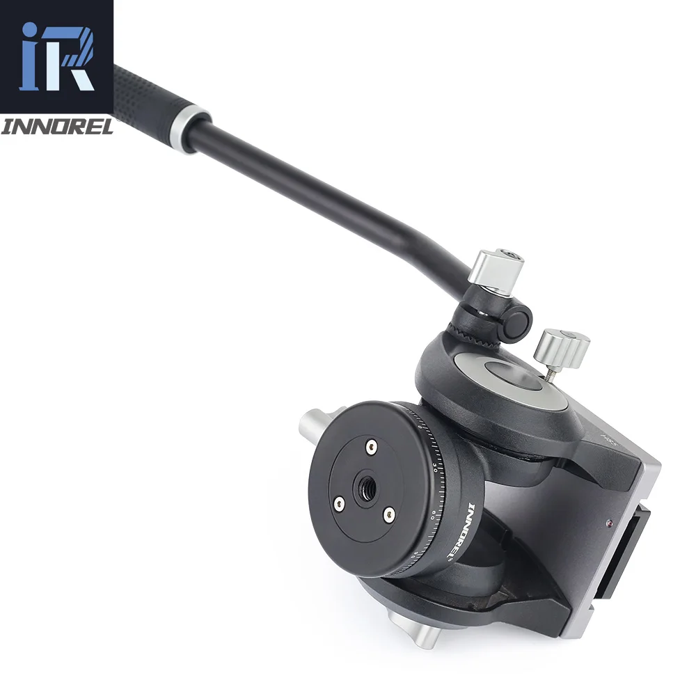 Video Fluid Head H85 CNC technology 10kg load Hydraulic Damping adjustable Tripod Heads Manfrotto 501PL Q. R. Plate for Monopod