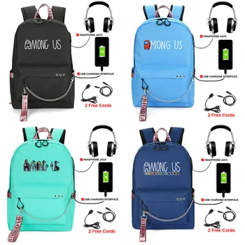 

Among Us Game Student Backpack Casual Bag Teens Boys Girls Backpack