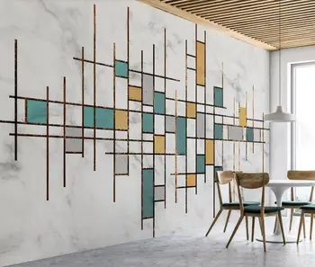 

Abstract Geometric Wallpaper Mural for Kids Bedroom Study Room Wall Papers Roll Decals Papier Peint Mural 3d Contact Paper