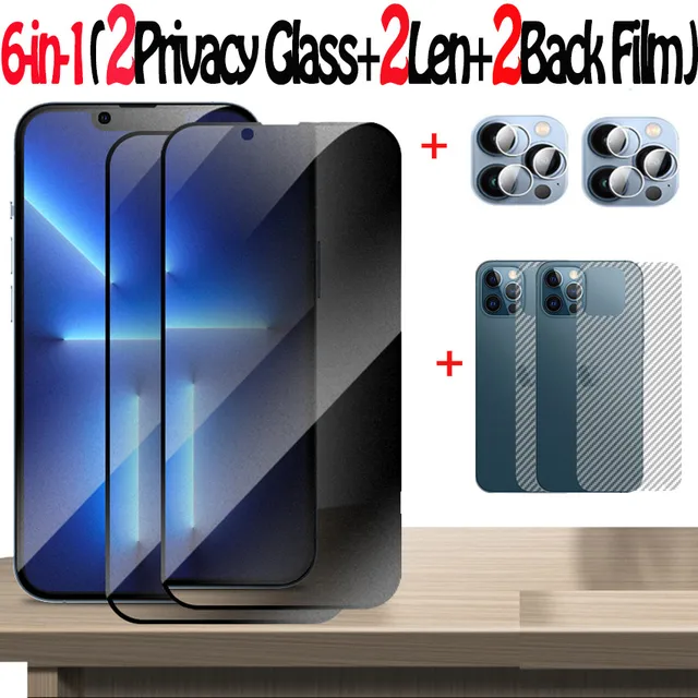 Privacy Screen Protector For iPhone 13 Pro Max Anti-spy Tempered Glass 13