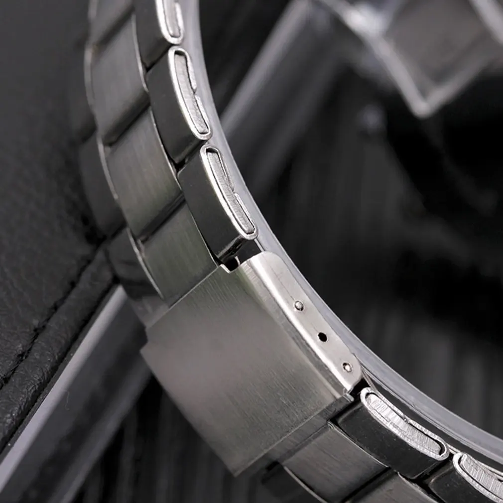 Металлическая поверхность стальной полосы модные повседневные Роскошные Аналоговые кварцевые часы мужские часы с высокой точностью подарок GD025