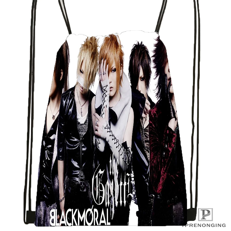Custom Yruha the Gazette походная сумка на шнурке милый рюкзак для детей(черная спинка) 31x40 см#180531-04-11