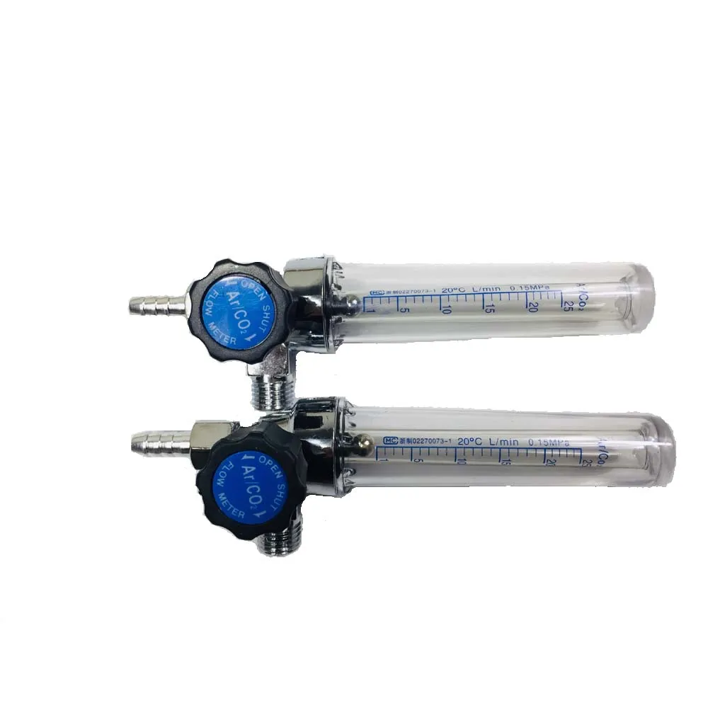 Débitmètre De Gaz Pour Soudage MIG/TIG - Double échelle Argon/CO2, Plage 0-25L/min - Testeur De Débit Gaz Soudure