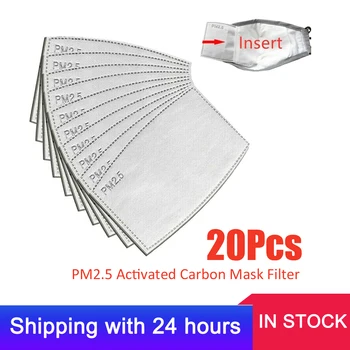 

10/100pcs PM 2.5 Mask Filter Anti Haze 5 Layers Mask Filte Activated Carbon Filter Replaceable For Adults Mouth Mask Health Care