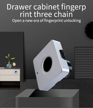 

1Set Fingerprint Padlock Intelligent Fingerprint Lock USB Electronic Lock Smart Lock Door Cabinet Furniture Lock Door For Drawer