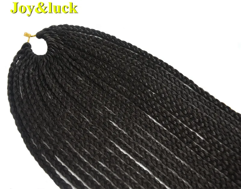 Joy&luck коробка косички 22 дюймов Длинные Синтетические крючком косички волос Омбре цвет косички наращивание волос для женщин