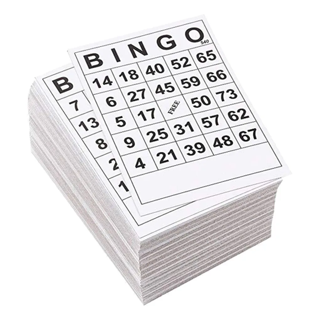60pcs Large Bingo Cards Easy Read For Adults & Children Bingo Game Cards Sheets 0 To 75 Digits 5.9x7.1