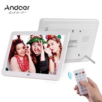 

Andoer 8 Inches LED Digital Photo Frame Desktop Electronic Album 1280*800 HD 16:9 Display with Remote Control accessories