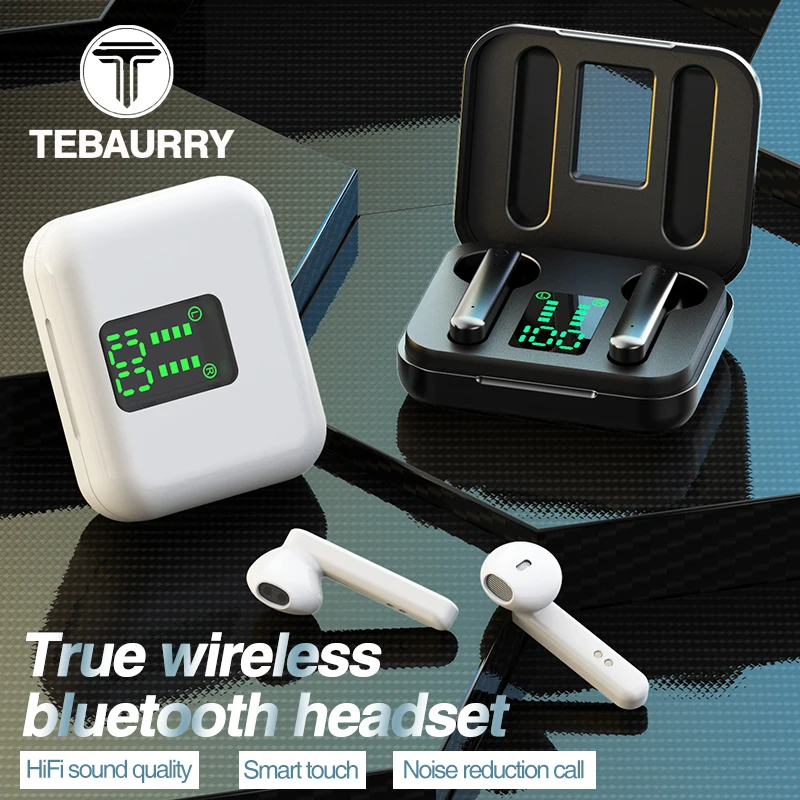 TWS стереонаушники с поддержкой Bluetooth 5 0 и светодиодным дисплеем|Наушники
