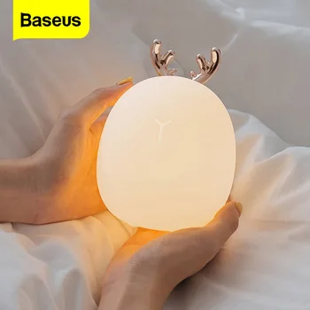 

Baseus USB Gadgets Night Lights Touch Sensor LED Night Lamp for Office Home Bed Night Decorative Lamp Decoration 3 Modes Control