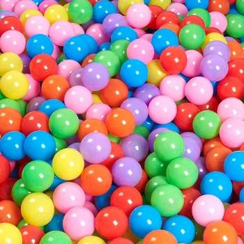 

10PCS Plastic Quality Secure Baby Kid Pit Toy Swim Fun Colorful Soft Plastic Ocean Ball 7CM