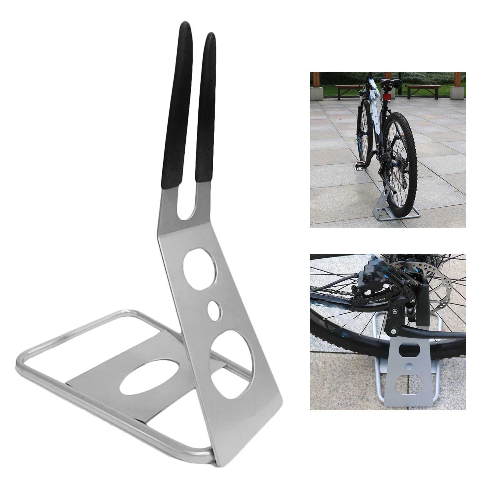 Steel Bike Parking Rack Hub Mounted 
