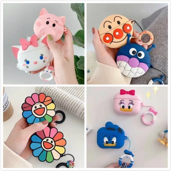 

3D Earphone Case For Airpods Pro Case Silicone Cute Frog Stitch Cartoon Headphone/Earpods Cover For Apple Air pods Pro 3 Cases