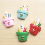 Pen container 10 шт./лот каваи плоская задняя полимерная книга карандаш ручка контейнер смолы школьные товары новое поступление Кабошоны-аксессуары из смолы - Цвет: Pen container