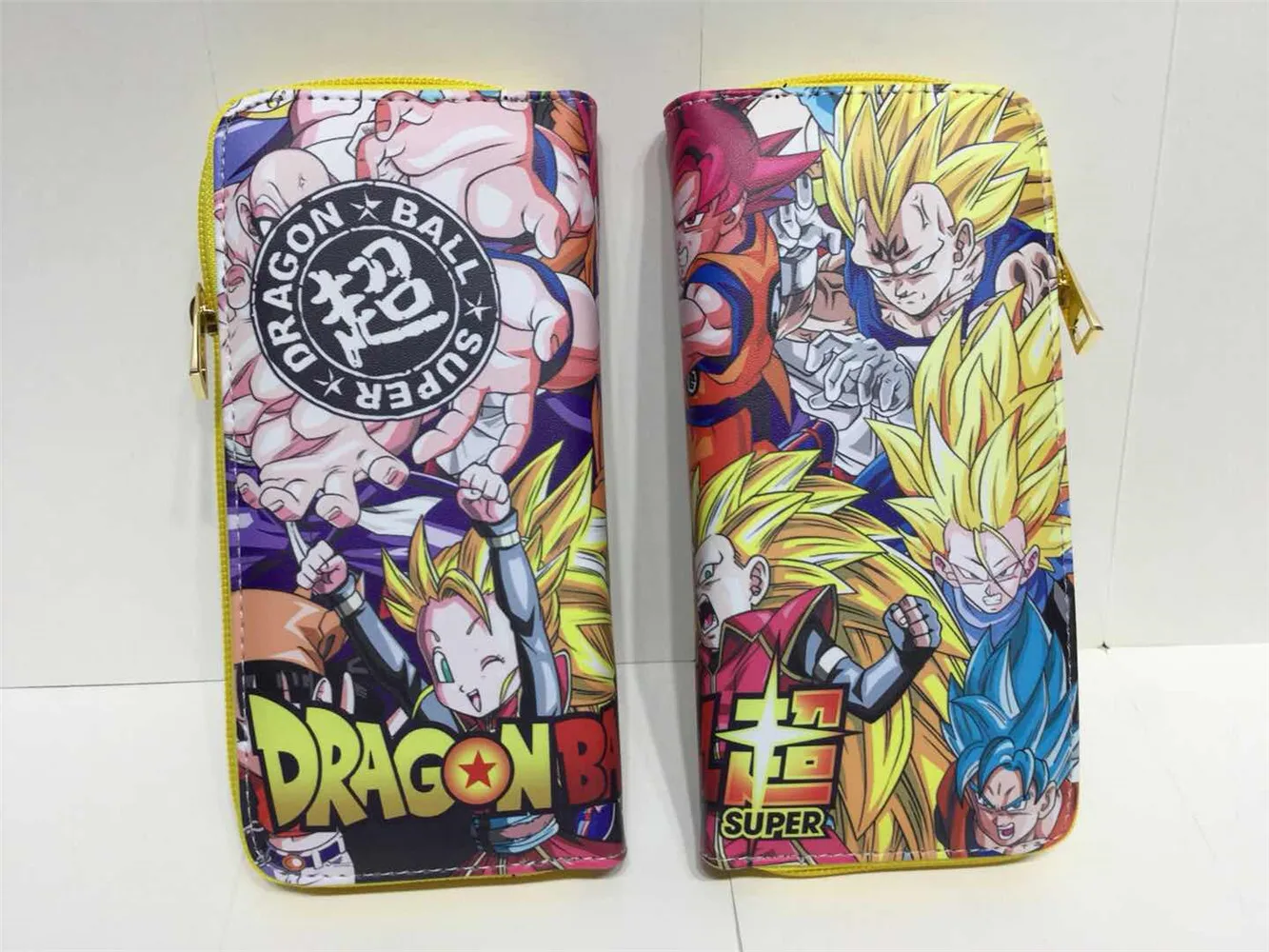 Аниме Dragon Ball Super DBZ мужской женский кошелек из искусственной кожи на молнии портмоне унисекс кошельки ID/кредитный держатель для карт - Цвет: 16
