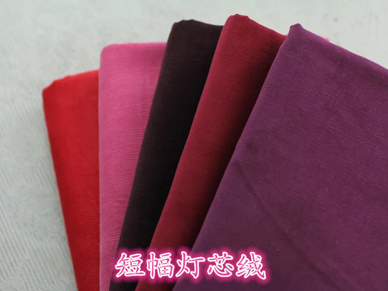 Осенне-зимняя разноцветная хлопковая Вельветовая ткань