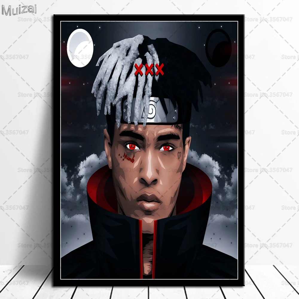 Арт плакат XXXTentacion музыка звезда певец Обувь в стиле ретро с подошвой из картины