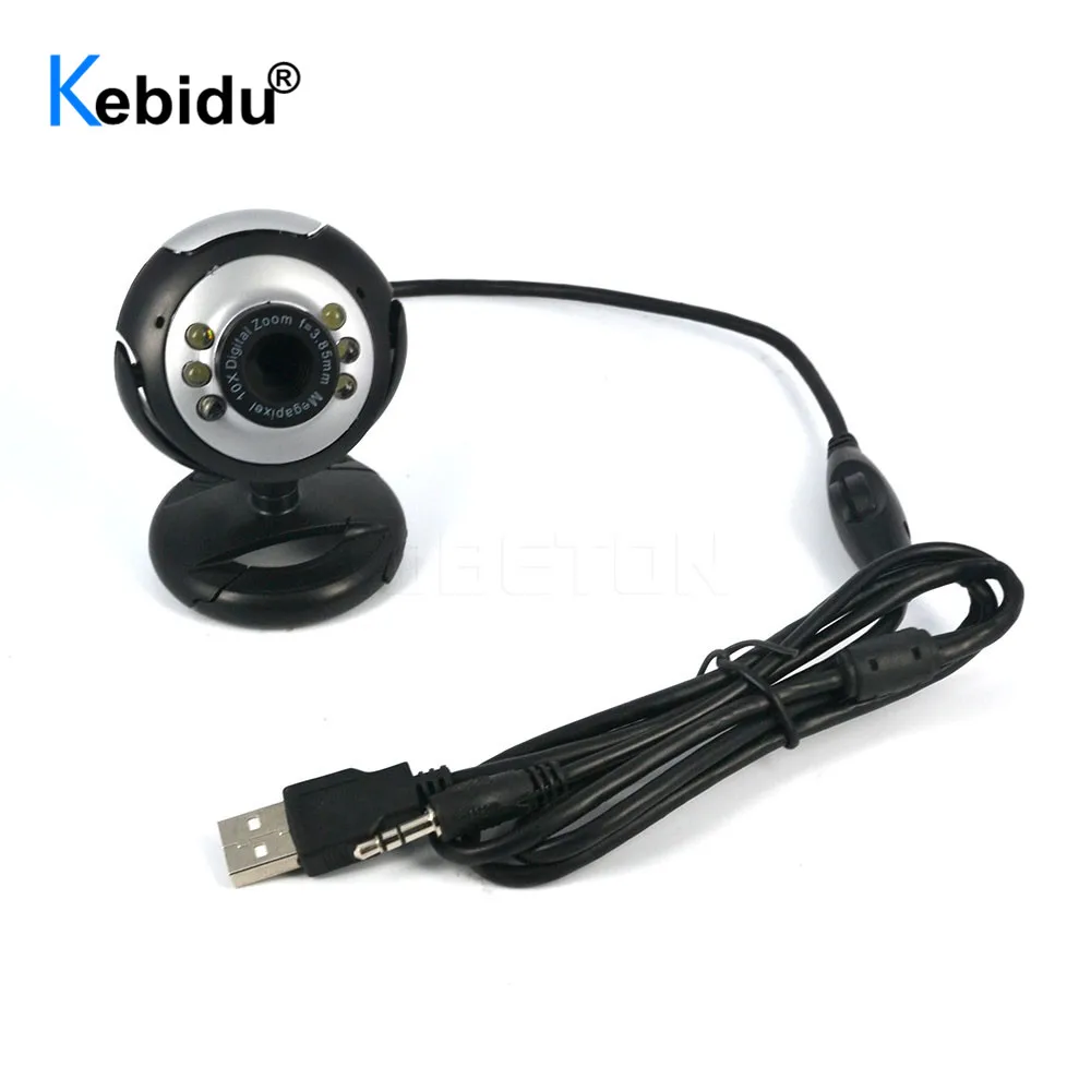 USB камера kebidu 12 м HD с микрофоном веб 30 мегапикселей 6 светодиодный микрофон для ПК
