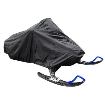 

145 inch x 51 inch x 48 inch Snowmobile Cover Waterproof Dust Trailerable Sled Cover Storage Anti-UV All-Purpose Cover Winter Mo