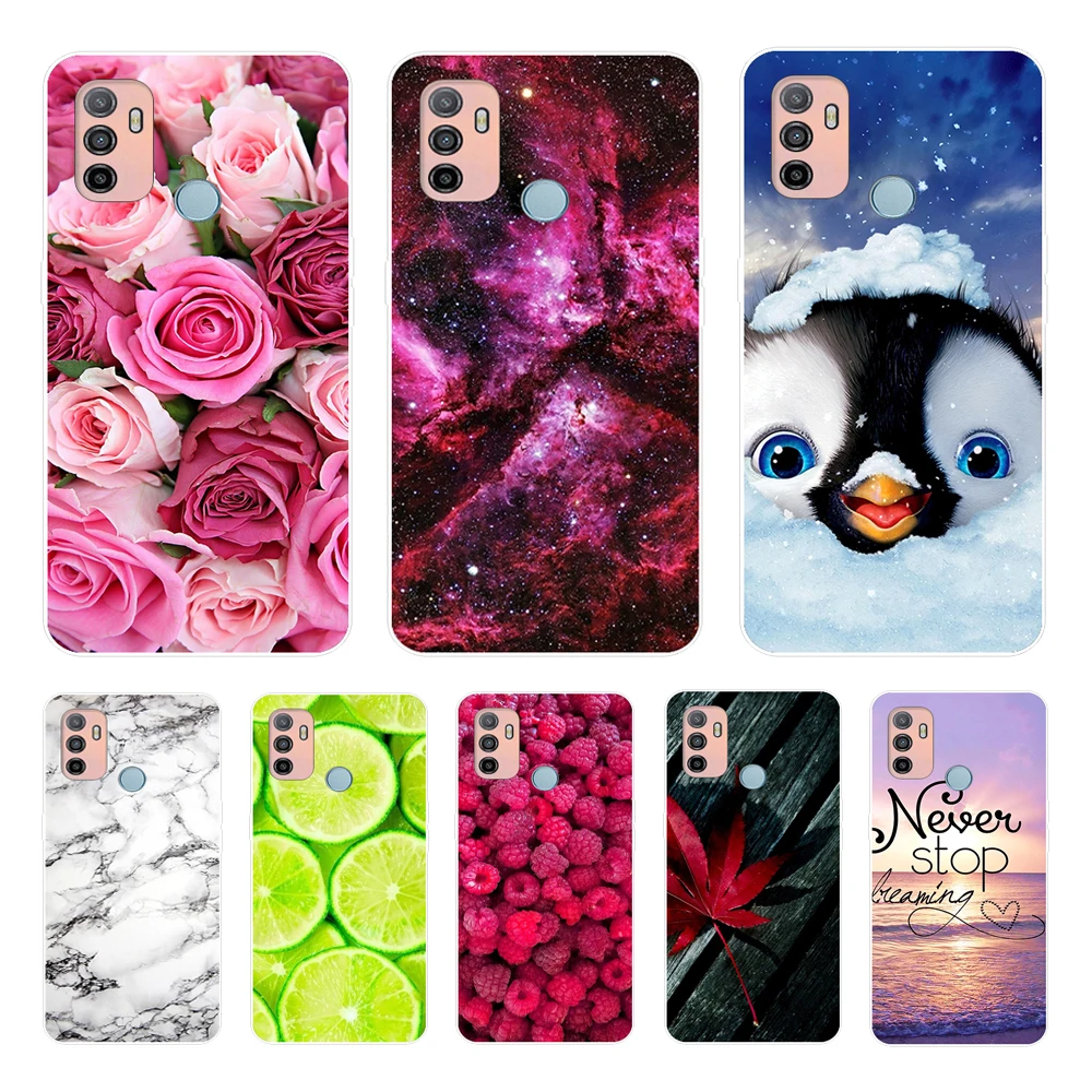 Para oppo a53 caso capa de telefone silicone macio tpu caso para oppo a53s a32 caso pára-choques moda para oppoa53 a 53 2020 6.5 funfunfundas