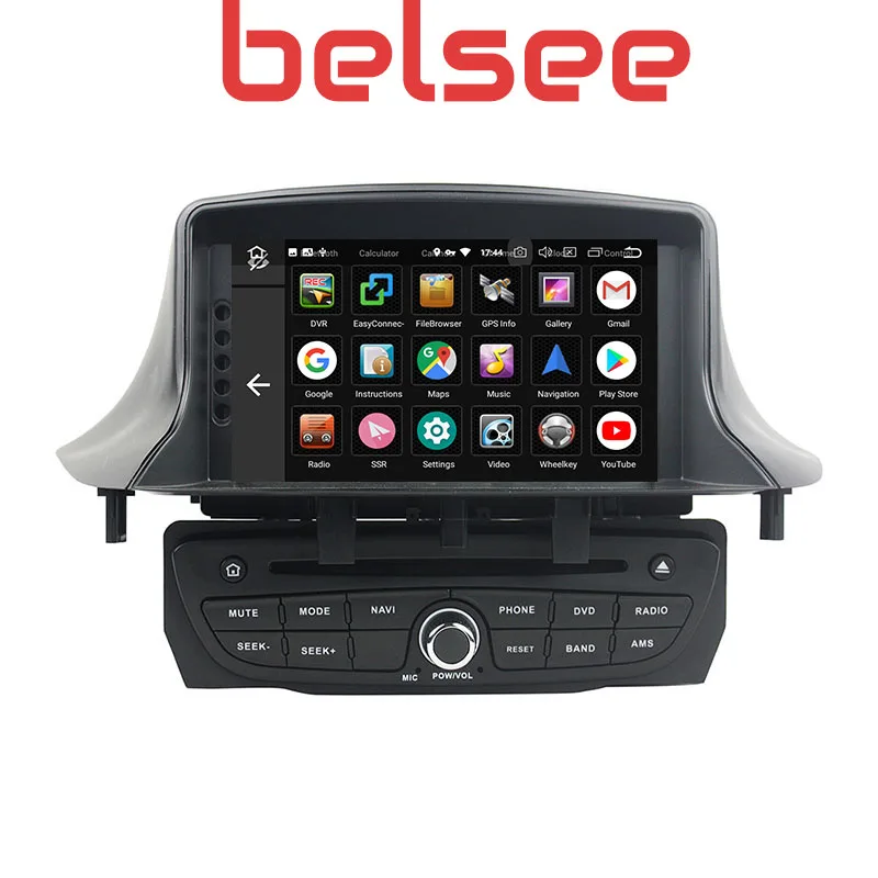 Автомобильный Радио Belsee Android 10 навигация Мультимедиа DVD Renault Megane MK3 3 III Fluence 2009 2010 2011