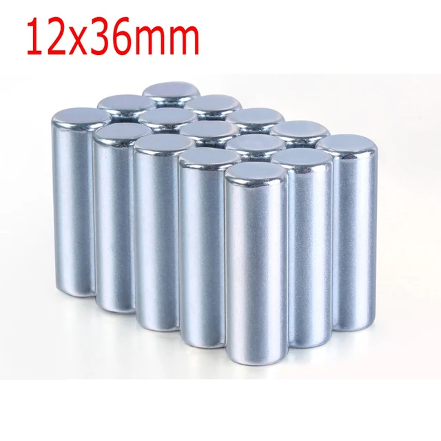 5/10Pcs 12x36mm Small N35 Round Magnet 12*36 mm Neodymium Magnet Permanent  NdFeB Super Strong Powerful Magnets 12x36 mm - AliExpress