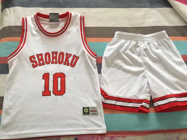 SLAM DUNK SHOHOKU Basketball Team Jersey Ryota Miyagi No.7 Vest Tops Shorts  Set