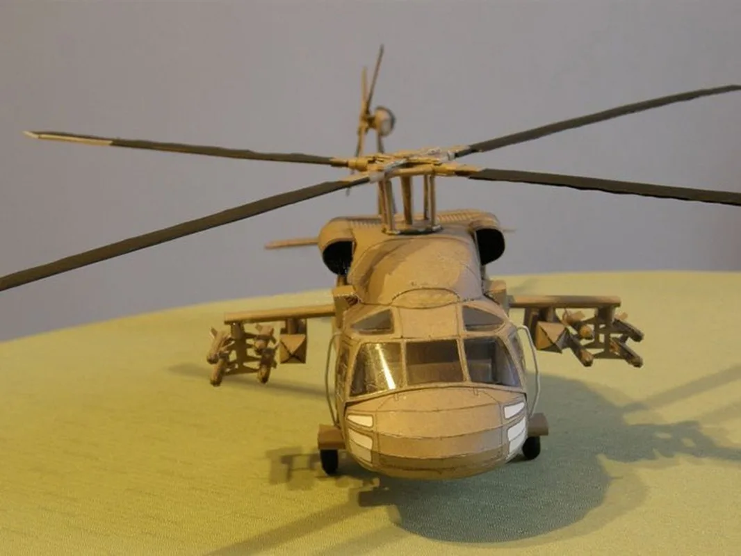 1:33 США Черный ястреб UH-60 вертолет DIY 3D бумажная карточка модель Конструкторы строительные игрушки развивающие игрушки Военная Модель
