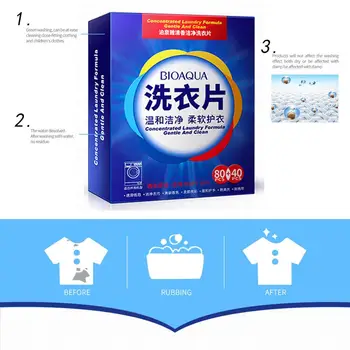 

120pcs New Formula Laundry Detergent Sheet Nano Concentrated Washing Powder For Washing Machine Laundry Cleaner Cleaning Product
