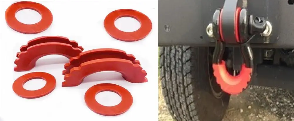 1 пара/2 шт. Защитная крышка 4 кольцо для 3/4 &quotи 5/8&quot U тип скобы лебедки