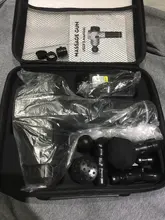 Pantalla LCD masaje arma profundo masajeador muscular dolor muscular cuerpo masaje de cuello ejercicio de relajación adelgazar la alivio del dolor