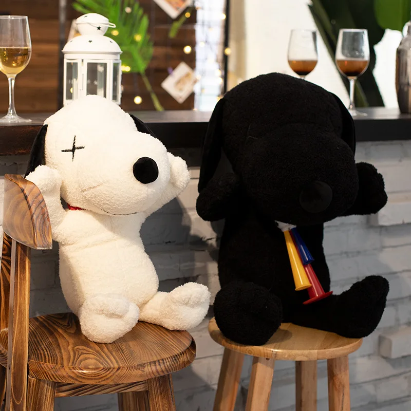 

Hot Selling Black And White with Pattern Cool Snoopy Plush Toy Doll Pillow Crane Machines Doll