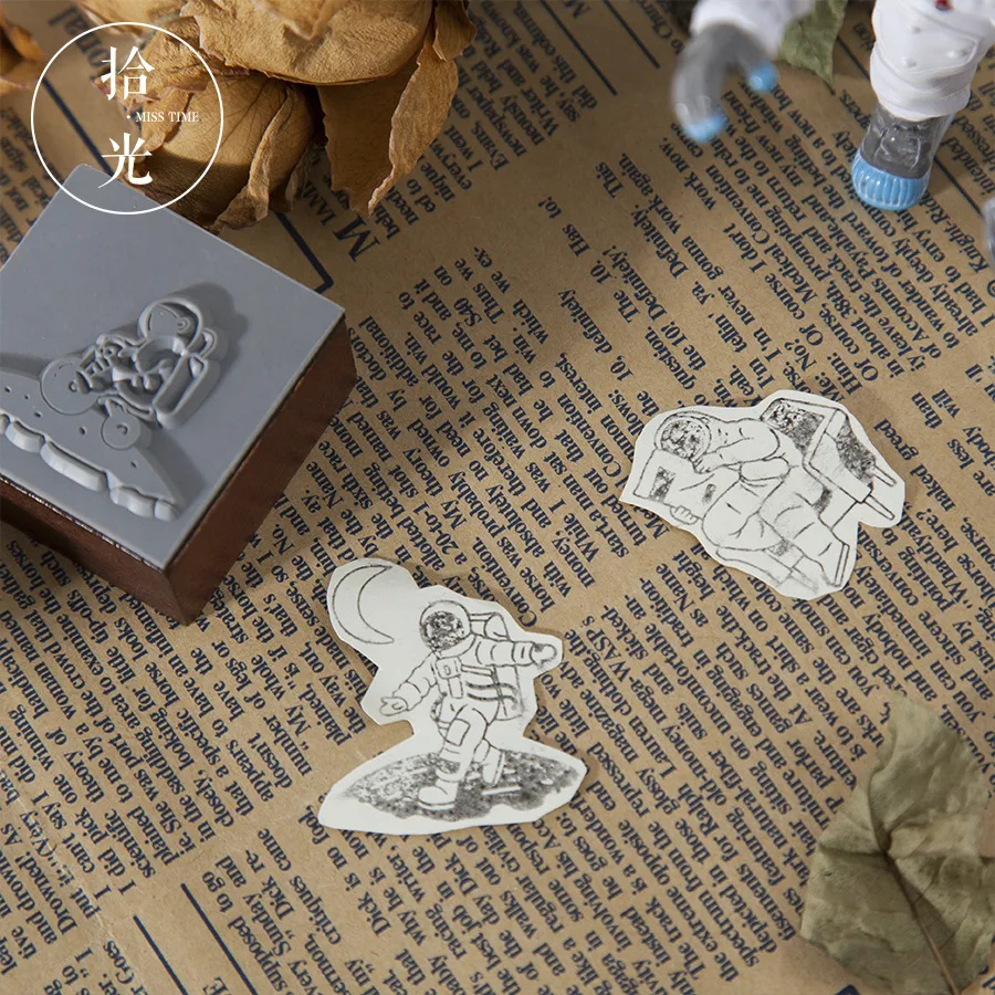 Странные космические серии украшения штамп деревянные резиновые штампы для stationery канцелярские DIY ремесло Стандартный штамп