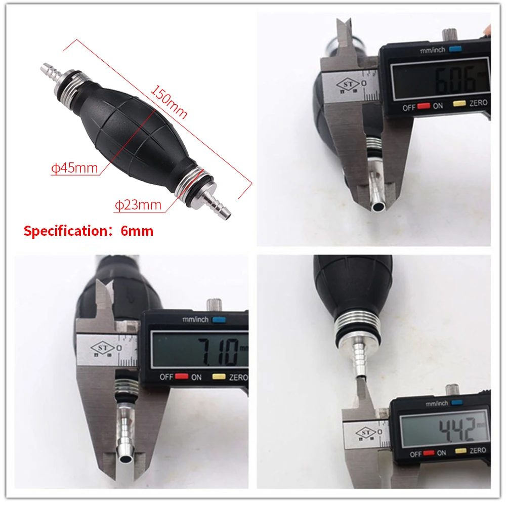 12 мм/10 мм/8 мм/6 мм 1/2 ''Универсальный одноходовой клапан ручной подкачивающий насос лампы для всех видов топлива яхта корабль лодка автомобиль подвесной мотор
