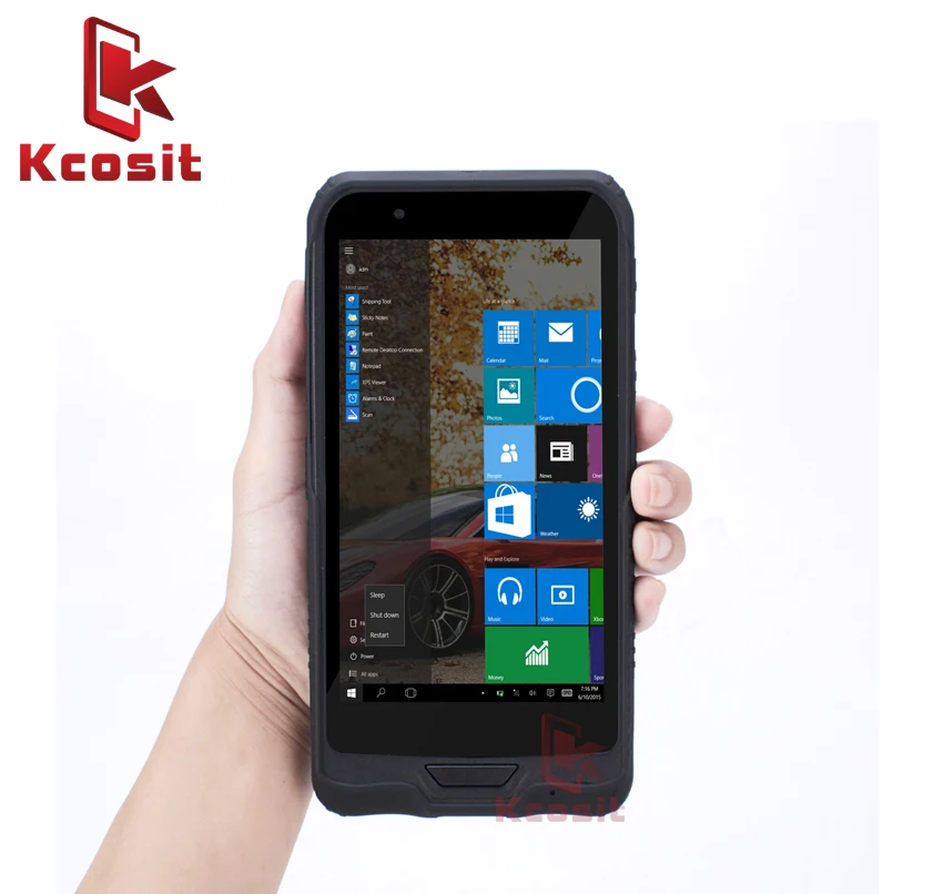  original K62H Mobile Tablet PC Windows 10 Waterproof Shockproof Computer 6 inch Intel Z8350 Dual Ba