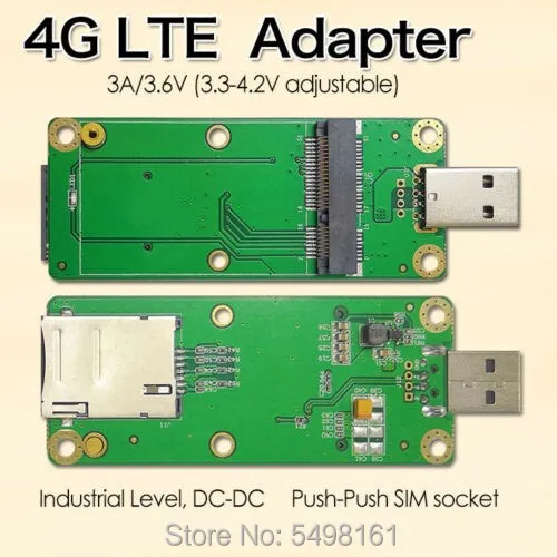 Mini PCI E Express к USB адаптеру переходник карты WWAN со слотом для SIM - Цена: 453,65 руб.