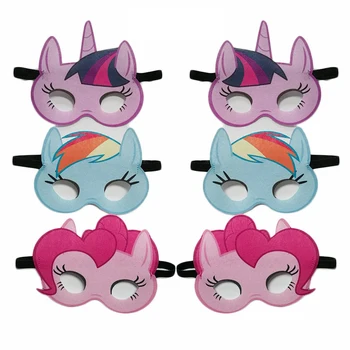 

My Little Pony Masks Party Decoration Supplies Cosplay Eye Mask Pinkie Pie Twilight Sparkle Rainbow Dash Birthday Party