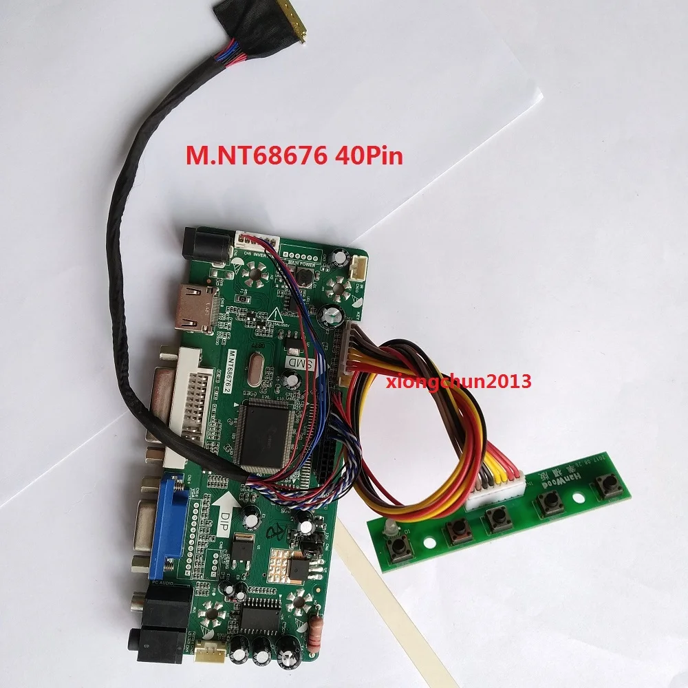 2019 для B156RW01 40pin 1600X900 M.NT68676 AUO ЖК-дисплей LED DIY HDMI экран панель контроллера драйвер VGA