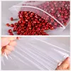 100pcs Zip Lock Plastic Storage Bag Transparent Self Sealing Small Grip Polythen Thick Ziplock Jewelry Resealable Custom Printed 3