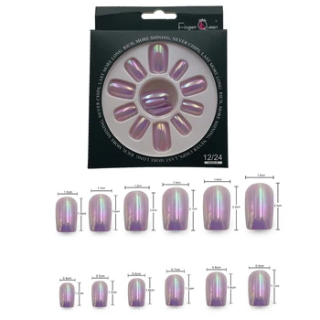 

24pcs/set Reusable False Nail Artificial Tips Full Cover for Decoration Stiletto Design Press On Nails Art Fake Extension Tips