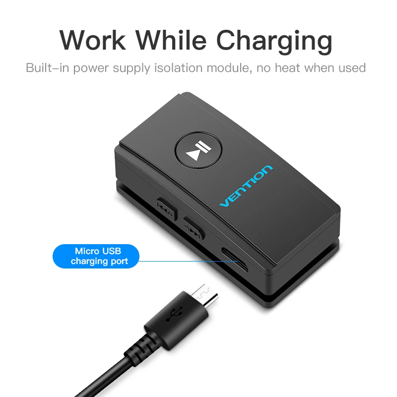 Vention Bluetooth Receiver 3 5mm Jack Bluetooth Aux Music Audio Wireless Adapter Bluetooth Receiver for Car Speaker Headphone PC