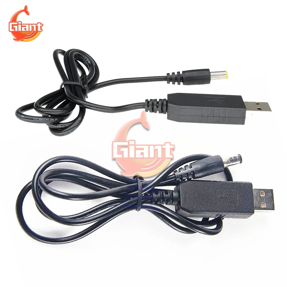 Кабель USB 5 В 9 в 12 1 м кабель 5x2 мм повышающий напряжение зарядный шнур модуль