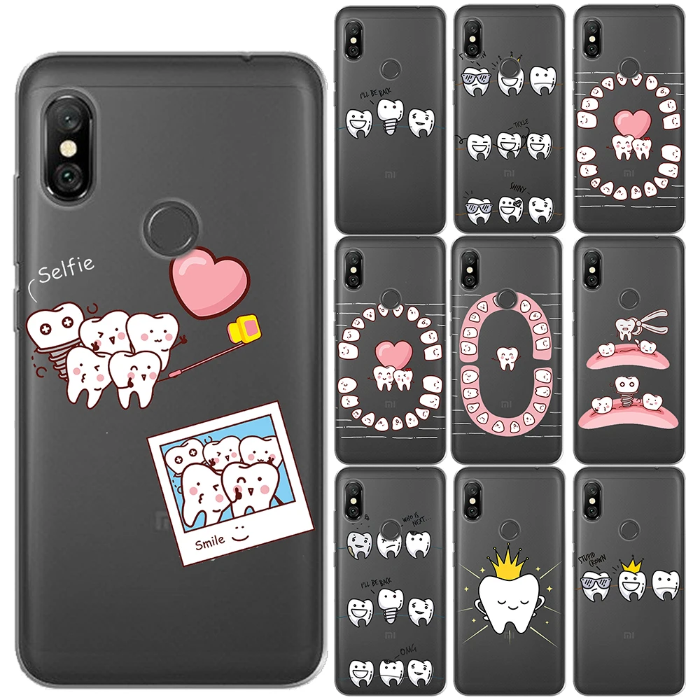 Для Xiaomi mi A1 A2 8 Pro Lite 9 9T 5X 6X крышка Стоматолог Зубной чехол для Red K20 PRO 7 7A 5 5A 6 Note 4 4X5