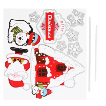 

5 Sets Cake Decor Funny Festival Creative Adorable Paper Cupcake Topper Cake Insert Card for Party Christmas