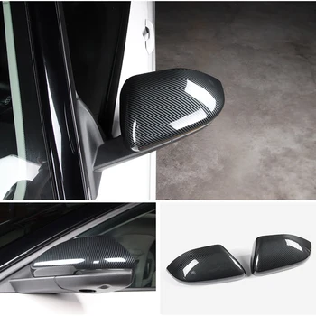 

For Ford Explorer 2020 2021 ABS Chrome/Carbon Fibre Car side rearview mirror Cover Trim Car Accessories 2pcs