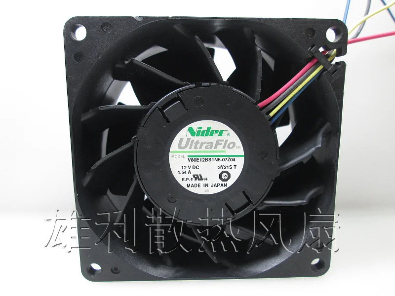 

Free Delivery. Original V80E12BS1N5-07Z04 12V 4.54A 8CM 8038 4-wire cooling fan